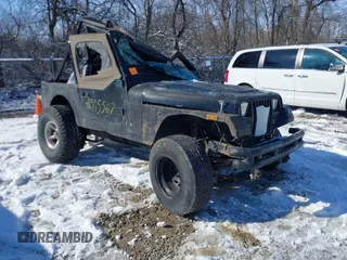 1991 Jeep Wrangler with VIN 2J4FY19P1MJ154813, listed as a IAAI auction lot 41595567 with Not provided miles and . Bid and sale history available at DreamBid. Image 1.