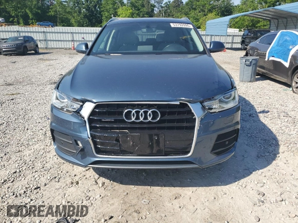 2017 Audi Q3 Premium Plus with VIN WA1JCCFS6HR010183, listed as a Copart auction lot 53792095 with 72,859 mi miles and Salvage title. Bid and sale history available at DreamBid. Image 5.