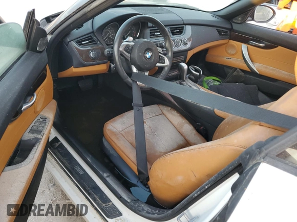 2011 BMW Z4 sDrive30i with VIN WBALM5C57BE379815, listed as a Copart auction lot 75006674 with 0 mi miles and Non Repairable. Bid and sale history available at carsss.com. Image 8.