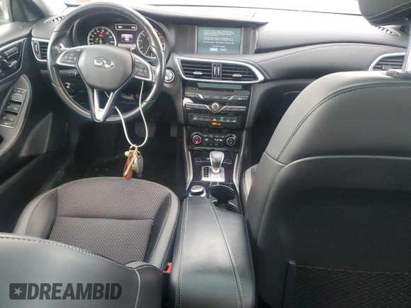 2019 Infiniti QX30 Luxe with VIN SJKCH5CR1KA009121, listed as a Copart auction lot 55252695 with 95,931 mi miles and Salvage title. Bid and sale history available at DreamBid. Image 8.