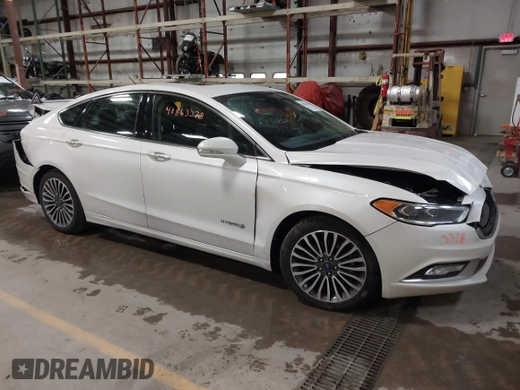 2018 Ford Fusion Titanium with VIN 3FA6P0RU1JR185937, listed as a IAAI auction lot 41863378 with 133,641 mi miles and . Bid and sale history available at DreamBid. Image 1.