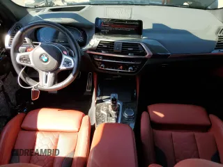 2021 BMW X3 M with VIN 5YMTS0C04M9H92362, listed as a Copart auction lot 55952494 with 18,626 mi miles and Salvage Title. Bid and sale history available at carsss.com. Image 8.