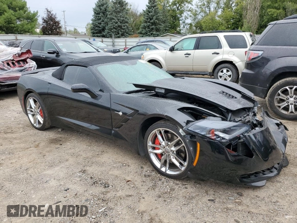 2015 Chevrolet Corvette Z51 2LT with VIN 1G1YK3D75F5125246, listed as a Copart auction lot 72342704 with 12,031 mi miles and Clean Title. Bid and sale history available at carsss.com. Image 4.