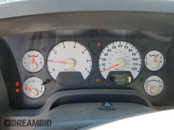 2006 Dodge 1500 ST with VIN 1D7HU18N66J228672, listed as a Copart auction lot 47645105 with 183,330 mi miles and Salvage Title. Bid and sale history available at carsss.com. Image 9.