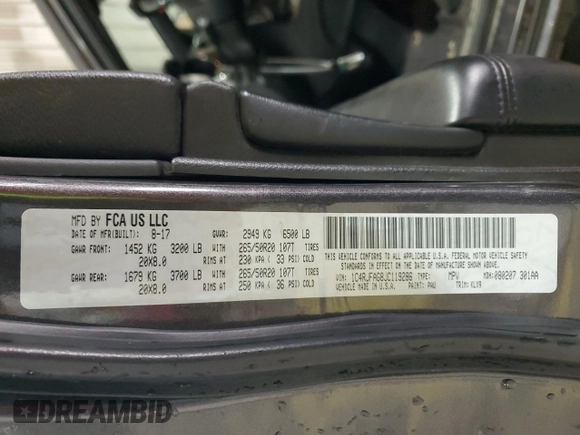 2018 Jeep Grand Cherokee Altitude z VIN 1C4RJFAG8JC119286, wystawiony jako Copart lot #62096725 z przebiegiem 134 332 mil mil oraz Szkoda całkowita • Salvage title. Historia ofert i sprzedaży dostępna na DreamBid. Obrazek 13.