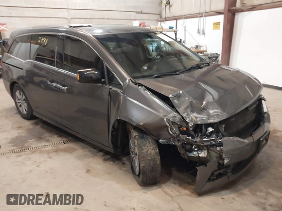 2011 Honda Odyssey Touring Elite with VIN 5FNRL5H96BB030946, listed as a IAAI auction lot 41465741 with 122,678 mi miles and . Bid and sale history available at DreamBid. Image 1.