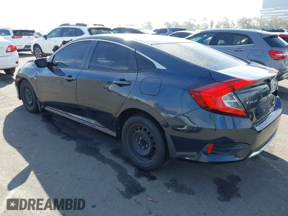 2019 Honda Civic Sedan LX with VIN 2HGFC2F66KH564003, listed as a IAAI auction lot 41675239 with 43,947 mi miles. Bid and sale history available at carsss.com. Image 3.