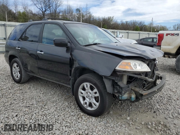 2006 Acura MDX Touring w/Navi with VIN 2HNYD188X6H535715, listed as a Copart auction lot 50459645 with 225,760 mi miles and Salvage Title. Bid and sale history available at carsss.com. Image 4.
