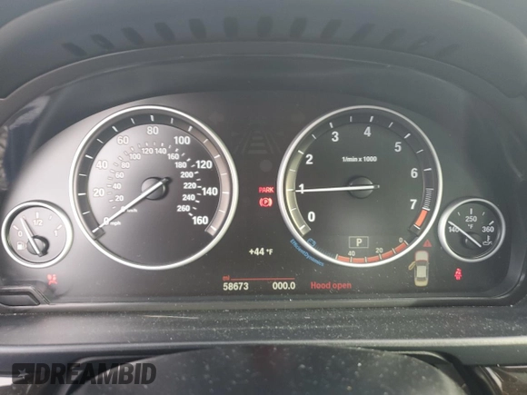 2016 BMW 5 Series 528i xDrive with VIN WBA5A7C55GG145553, listed as a Copart auction lot 48378075 with 58,673 mi miles and Salvage Title. Bid and sale history available at DreamBid. Image 9.