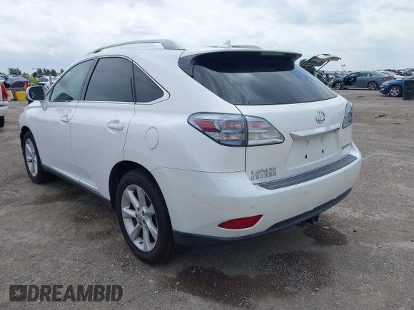 2010 Lexus RX 350 with VIN 2T2BK1BA1AC079048, listed as a IAAI auction lot 42391234 with 116,152 mi miles and . Bid and sale history available at DreamBid. Image 3.