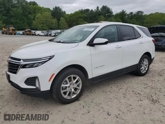 2023 Chevrolet Equinox LT with VIN 3GNAXUEG5PS214411, listed as a Copart auction lot 57263425 with 36,182 mi miles and Salvage title. Bid and sale history available at DreamBid. Image 1.
