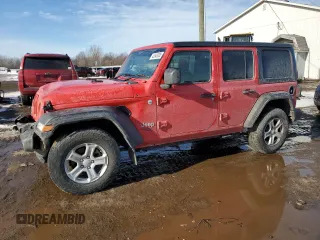 2021 Jeep Wrangler Unlimited Sport with VIN 1C4HJXKN2MW640909, listed as a Copart auction lot 42649335 with Not provided miles and Clean title. Bid and sale history available at DreamBid. Image 1.