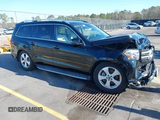 2018 Mercedes-Benz GLS with VIN 4JGDF6EE5JB077018, listed as a IAAI auction lot 41315872 with 51,622 mi miles. Bid and sale history available at carsss.com. Image 1.