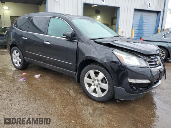 2017 Chevrolet Traverse Premier with VIN 1GNKVJKD4HJ174490, listed as a Copart auction lot 43977115 with 130,144 mi miles and Salvage Title. Bid and sale history available at DreamBid. Image 4.