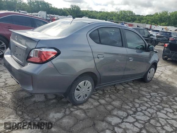 2023 Mitsubishi Mirage ES with VIN ML32FUFJ6PHF01751, listed as a Copart auction lot 53667854 with 32,685 mi miles and Salvage title. Bid and sale history available at DreamBid. Image 3.