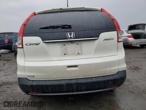 2012 Honda CR-V EX-L with VIN 5J6RM4H75CL051253, listed as a Copart auction lot 47204915 with 0 mi miles and Salvage Title. Bid and sale history available at carsss.com. Image 6.