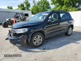 2017 Volkswagen Tiguan S with VIN WVGBV7AX9HW508700, listed as a Copart auction lot 58561285 with Not provided miles and Salvage title. Bid and sale history available at DreamBid. Image 1.