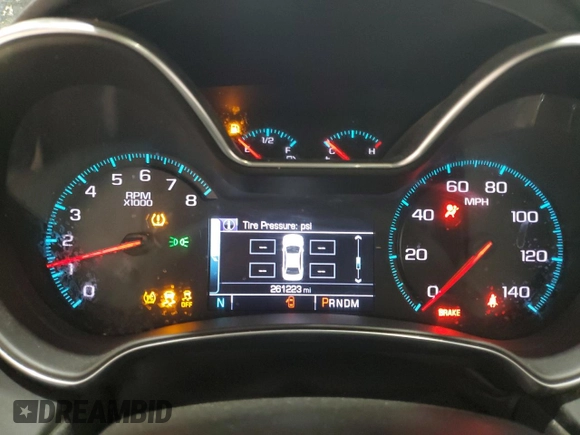 2018 Chevrolet Impala Premier with VIN 2G1125S38J9125881, listed as a Copart auction lot 56148615 with 261,223 mi miles and Clean Title. Bid and sale history available at DreamBid. Image 9.