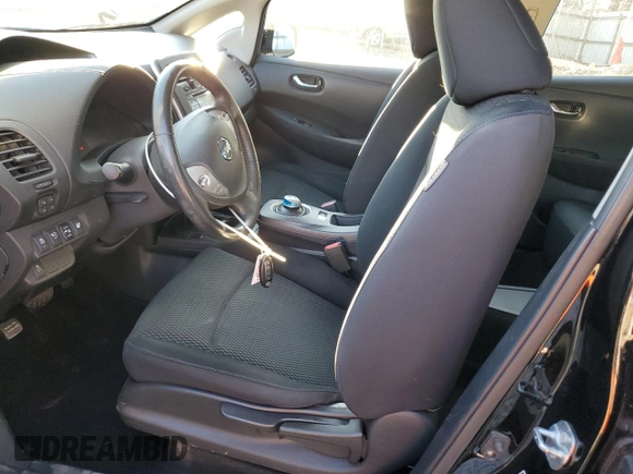 2015 Nissan LEAF SV with VIN 1N4AZ0CPXFC332849, listed as a Copart auction lot 47078555 with 77,339 mi miles and Salvage Title. Bid and sale history available at carsss.com. Image 7.