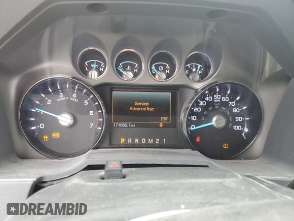2012 Ford F-250 XL with VIN 1FT7W2B69CEB27556, listed as a Copart auction lot 62176985 with 171,669 mi miles and Salvage title. Bid and sale history available at DreamBid. Image 9.