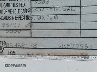 1997 Dodge Cargo z VIN 2B6HB21Y2VK577961, wystawiony jako IAAI lot #42399805 z przebiegiem 169 254 mil mil oraz . Historia ofert i sprzedaży dostępna na DreamBid. Obrazek 9.