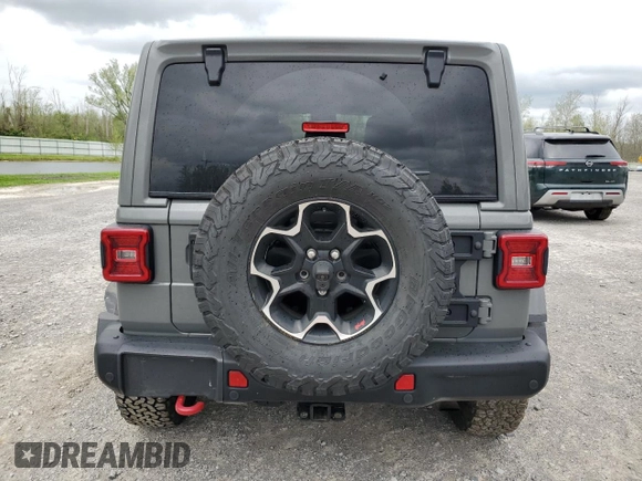 2020 Jeep Wrangler Unlimited Recon with VIN 1C4HJXFN6LW312966, listed as a Copart auction lot 56832145 with 45,875 mi miles and Salvage title. Bid and sale history available at DreamBid. Image 6.