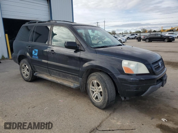 2004 Honda Pilot EX with VIN 5FNYF18514B001186, listed as a Copart auction lot 50233665 with 253,898 mi miles and Salvage Title. Bid and sale history available at DreamBid. Image 4.