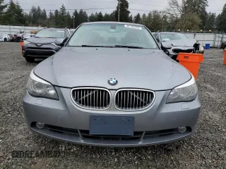 2007 BMW 5 Series 525i with VIN WBANE53587CW65729, listed as a Copart auction lot 50196855 with 178,956 mi miles and Salvage Title. Bid and sale history available at carsss.com. Image 5.