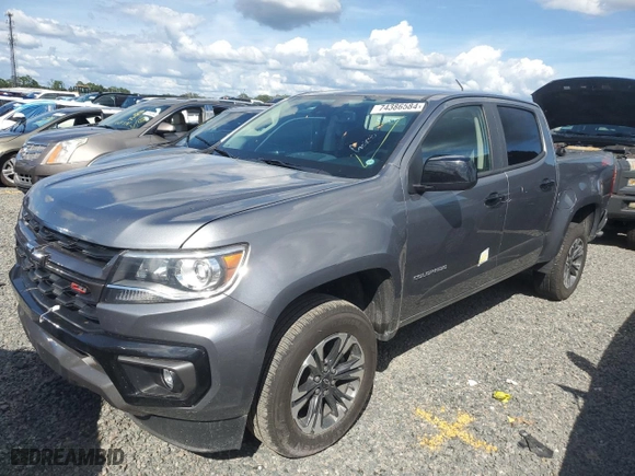 2021 Chevrolet Colorado 2WD Z71 with VIN 1GCGSDEN7M1112671, listed as a Copart auction lot 44656905 with 0 mi miles and Non Repairable. Bid and sale history available at carsss.com. Image 1.