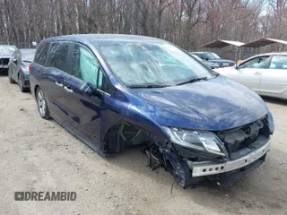2020 Honda Odyssey EX with VIN 5FNRL6H53LB027961, listed as a IAAI auction lot 41833682 with 45,165 mi miles and . Bid and sale history available at DreamBid. Image 1.