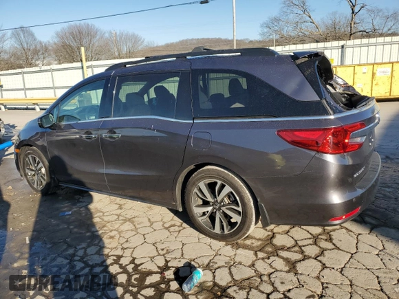 2020 Honda Odyssey Elite with VIN 5FNRL6H96LB059970, listed as a Copart auction lot 89288395 with 56,971 mi miles and Salvage Title. Bid and sale history available at DreamBid. Image 2.