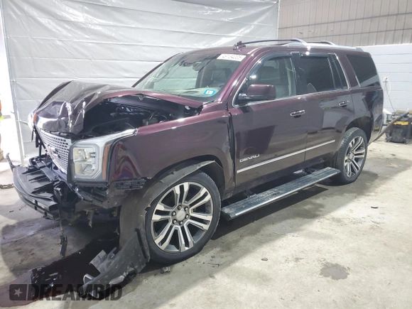 2017 GMC Yukon Denali with VIN 1GKS2CKJ8HR297864, listed as a Copart auction lot 49134005 with 84,179 mi miles and Salvage Title. Bid and sale history available at carsss.com. Image 1.