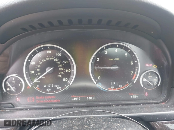 2014 BMW 5 Series 535i with VIN WBA5B1C5XED478663, listed as a IAAI auction lot 41497986 with 94,919 mi miles and . Bid and sale history available at DreamBid. Image 7.