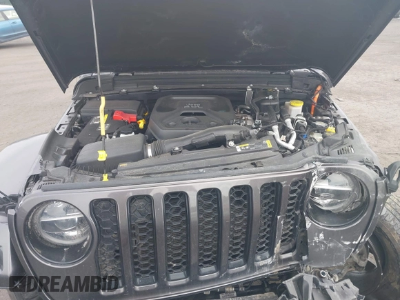 2021 Jeep Wrangler Unlimited Sahara with VIN 1C4JJXP65MW676726, listed as a IAAI auction lot 41795701 with 38,480 mi miles and . Bid and sale history available at DreamBid. Image 10.