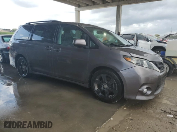 2012 Toyota Sienna SE with VIN 5TDXK3DCXCS229804, listed as a Copart auction lot 45532935 with 338,587 mi miles and Clean Title. Bid and sale history available at carsss.com. Image 4.