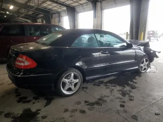 2004 Mercedes-Benz CLK-Class Cabriolet 5.0L with VIN WDBTK75G34T031610, listed as a Copart auction lot 73182024 with 107,955 mi miles and Salvage Title. Bid and sale history available at carsss.com. Image 3.