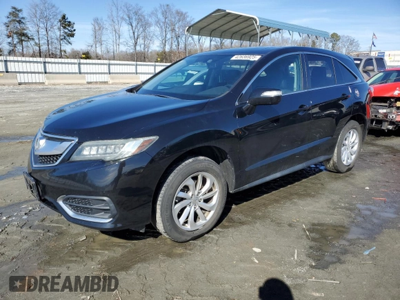 2016 Acura RDX Tech Pkg with VIN 5J8TB4H59GL023754, listed as a Copart auction lot 42636925 with 160,185 mi miles and Salvage Title. Bid and sale history available at carsss.com. Image 1.