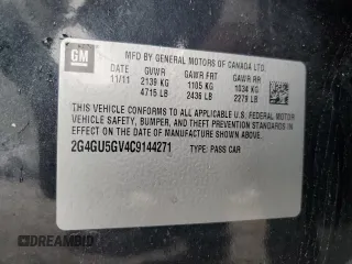 2012 Buick Regal Turbo Premium 3 with VIN 2G4GU5GV4C9144271, listed as a Copart auction lot 53874985 with 156,991 mi miles and Non repairable. Bid and sale history available at DreamBid. Image 13.