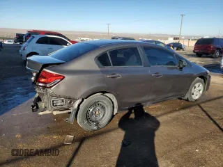 2013 Honda Civic LX z VIN 2HGFB2F55DH547318, wystawiony jako Copart lot #88117425 z przebiegiem 130 428 mil mil oraz Szkoda całkowita • Salvage title. Historia ofert i sprzedaży dostępna na DreamBid. Obrazek 3.