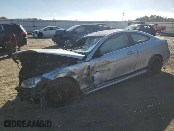 2015 Mercedes-Benz C-Class C 63 AMG with VIN WDDGJ7HB7FG370006, listed as a Copart auction lot 79349074 with 0 mi miles and Salvage Title. Bid and sale history available at carsss.com. Image 1.