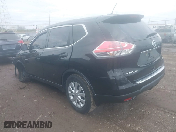 2016 Nissan Rogue SV with VIN KNMAT2MV3GP666185, listed as a IAAI auction lot 41932051 with 48,548 mi miles and . Bid and sale history available at DreamBid. Image 3.