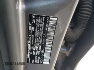 2016 Mercedes-Benz CLA 250 with VIN WDDSJ4EB7GN358495, listed as a Copart auction lot 64972683 with 101,974 mi miles and . Bid and sale history available at DreamBid. Image 12.