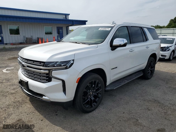 2022 Chevrolet Tahoe Premier with VIN 1GNSKSKD4NR259955, listed as a Copart auction lot 67458224 with 25,050 mi miles and Salvage Title. Bid and sale history available at carsss.com. Image 1.