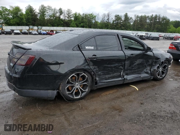 2014 Ford Taurus SHO with VIN 1FAHP2KTXEG167682, listed as a Copart auction lot 57882625 with 173,424 mi miles and Salvage title. Bid and sale history available at DreamBid. Image 3.