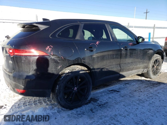 2018 Jaguar F-Pace 35t Prestige with VIN SADCK2EV5JA256691, listed as a Copart auction lot 87506915 with 64,182 mi miles and Salvage title. Bid and sale history available at DreamBid. Image 3.