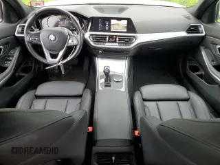2019 BMW 3 Series 330i xDrive with VIN 3MW5R7J51K8B03027, listed as a Copart auction lot 57386065 with 55,688 mi miles and Salvage title. Bid and sale history available at DreamBid. Image 8.
