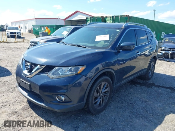 2016 Nissan Rogue SL with VIN 5N1AT2MT5GC856703, listed as a IAAI auction lot 42193522 with 126,953 mi miles. Bid and sale history available at carsss.com. Image 18.