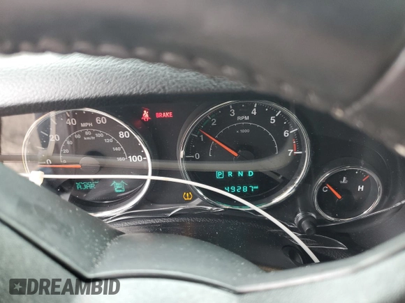 2018 Jeep Wrangler Sahara with VIN 1C4AJWBG2JL852087, listed as a Copart auction lot 54380935 with 49,287 mi miles and Salvage title. Bid and sale history available at DreamBid. Image 9.