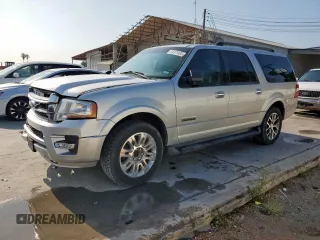 2016 Ford Expedition Max XLT with VIN 1FMJK1HT6GEF14222, listed as a Copart auction lot 58375905 with 122,436 mi miles and Salvage title. Bid and sale history available at DreamBid. Image 1.