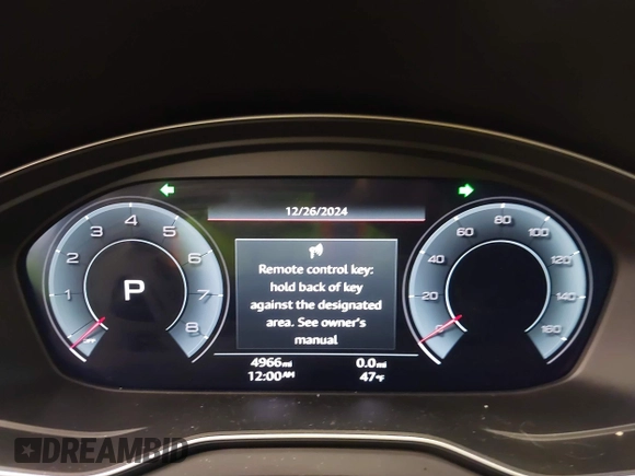 2024 Audi Q5 S line Premium z VIN WA1GAAFY8R2116024, wystawiony jako IAAI lot #41628404 z przebiegiem 4966 mil mil oraz . Historia ofert i sprzedaży dostępna na DreamBid. Obrazek 7.